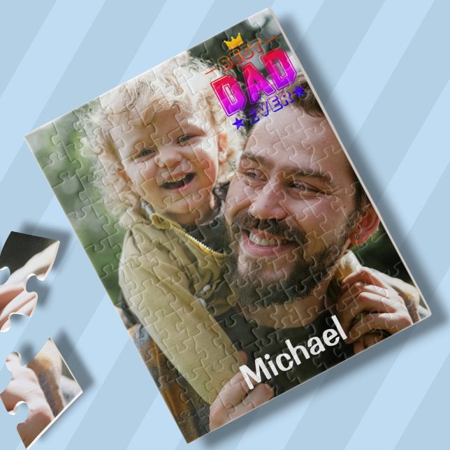 Best Dad Ever Photo Father's Day Jigsaw Puzzle (Best Dad Ever Photo Father's Day Jigsaw Puzzle)