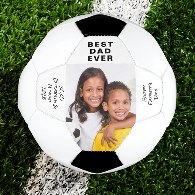 Best Dad Ever Photo Football (Creator Uploaded)
