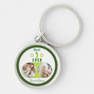 Best Dad Ever Photo Happy Father's Day Keychain