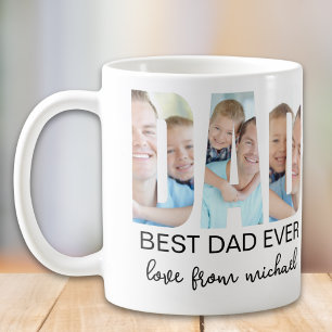 Best Dad Ever Photo Letter Coffee Mug