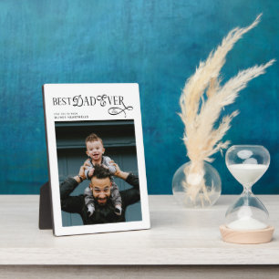 Best Dad Ever Photo Modern Fathers Day Gifts Plaque
