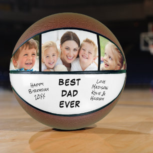 Best Dad Ever Photo Personalised Basketball