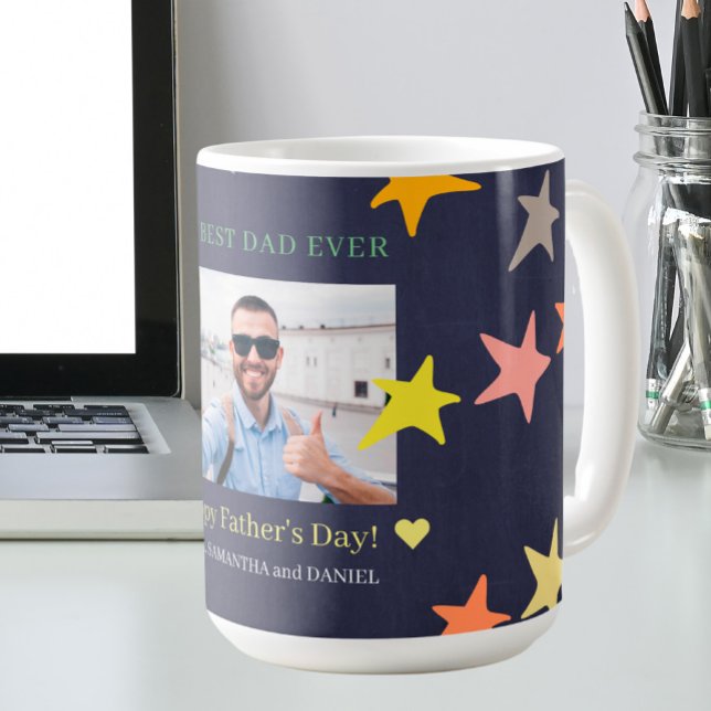 Best dad ever photo personalised Father's Day  Coffee Mug (Creator Uploaded)