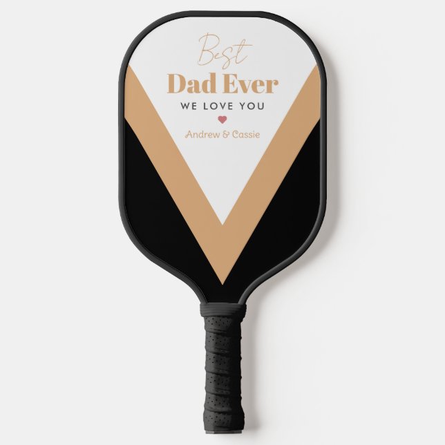 Best dad ever pickleball paddle (Front)
