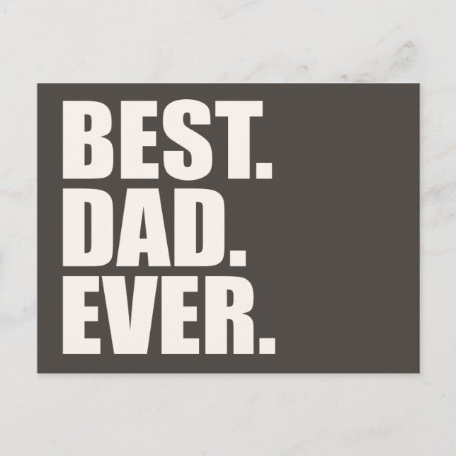 Best. Dad. Ever. Postcard (Front)
