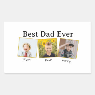 Best Dad Ever Rectangular Sticker