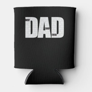 Best Dad Ever, Repeat text, Father's day Can Cooler