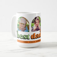 Best Dad Ever Retro Text 3 Photos