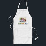 Best Dad Ever Retro Text Photo Long Apron<br><div class="desc">This photo apron makes a perfect gift for dad! The design features a photo with rounded corners and retro text "best dad ever". Personalise with a photo of the kids.</div>
