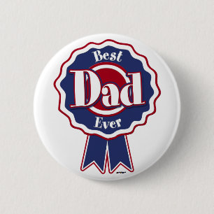 Best Dad Ever ribbon 6 Cm Round Badge