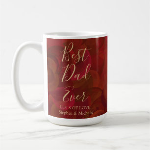 Best Dad Ever Rust Red Brown Father's Day Coffee Mug