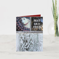 Best Dad Ever Rustic Distressed Wood Add Photo 