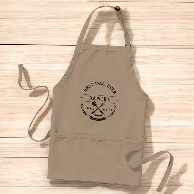 Best Dad Ever Rustic Father's Day Grillmaster Standard Apron (Creator Uploaded)
