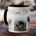 Best Dad Ever Script 4x Photo Mug<br><div class="desc">Celebrate the best dad ever! Create your very own special keepsake coffee mug for dad with this simple 4 photo template. Designed with calligraphy script text and a modern photo collage, just upload four favourite photos and personalise the message and name. The perfect way to brighten dad’s mornings and make...</div>