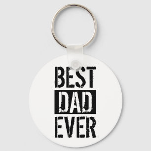 Best Dad Ever Simple Father's Day Gift Key Ring