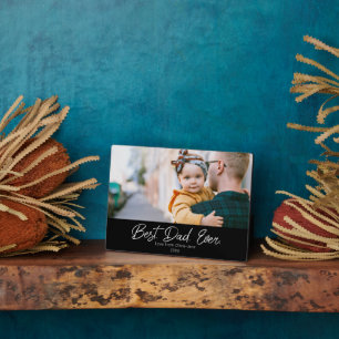 Best Dad Ever Single Photo Plaque