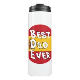 Best Dad Ever Spain Flag Thermal Tumbler