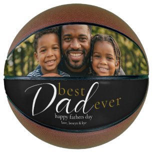 Best Dad Ever Sports Fathers Day Keepsake Photo Basketball