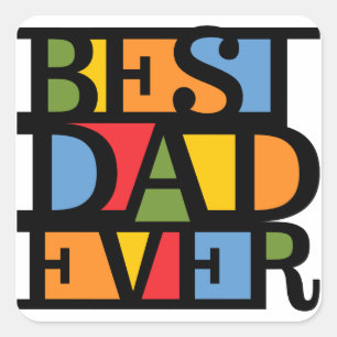 BEST DAD EVER stickers