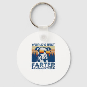 best dad ever t shirt worlds best farter key ring