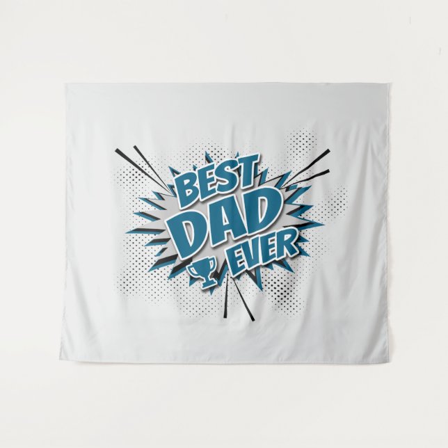 Best Dad Ever Tapestry (Front (Horizontal))