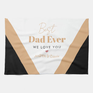 Best dad ever tea towel