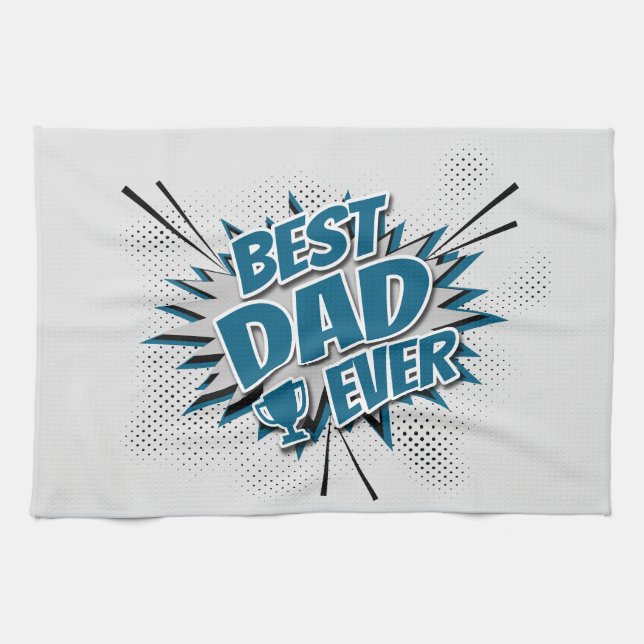 Best Dad Ever Tea Towel (Horizontal)
