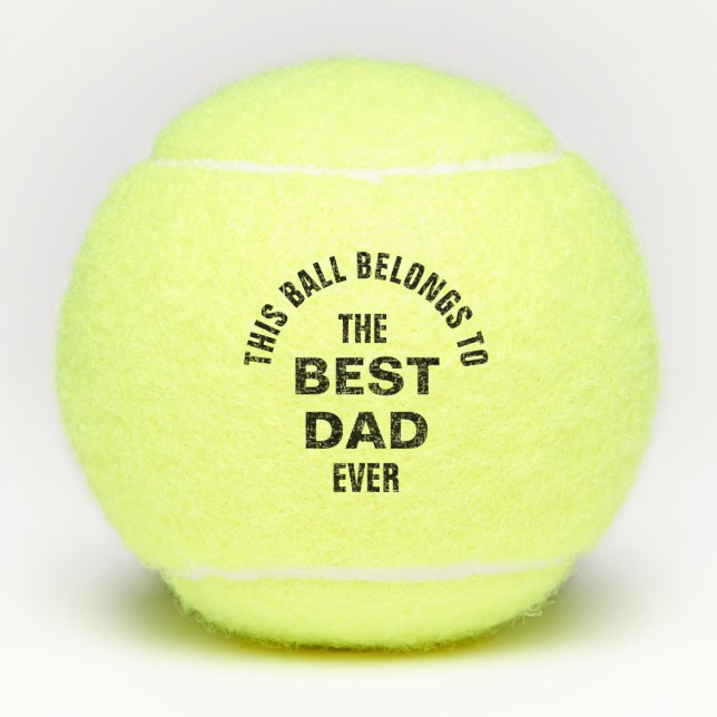 Best Dad Ever Tennis Balls (Front)