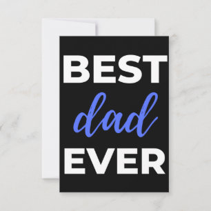 Best Dad Ever Thank You Card