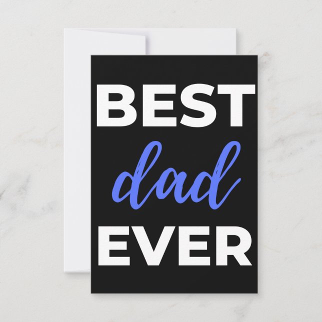 Best Dad Ever Thank You Card (Front)