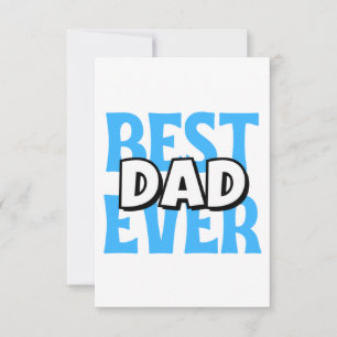 Best Dad Ever Thank You Card