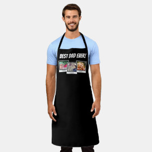 Best Dad Ever Three Photo Father's Day Gift Apron