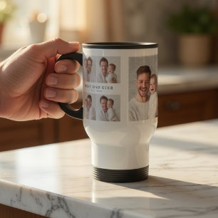 Best Dad Ever Travel Mug   Personalized Photo Gift