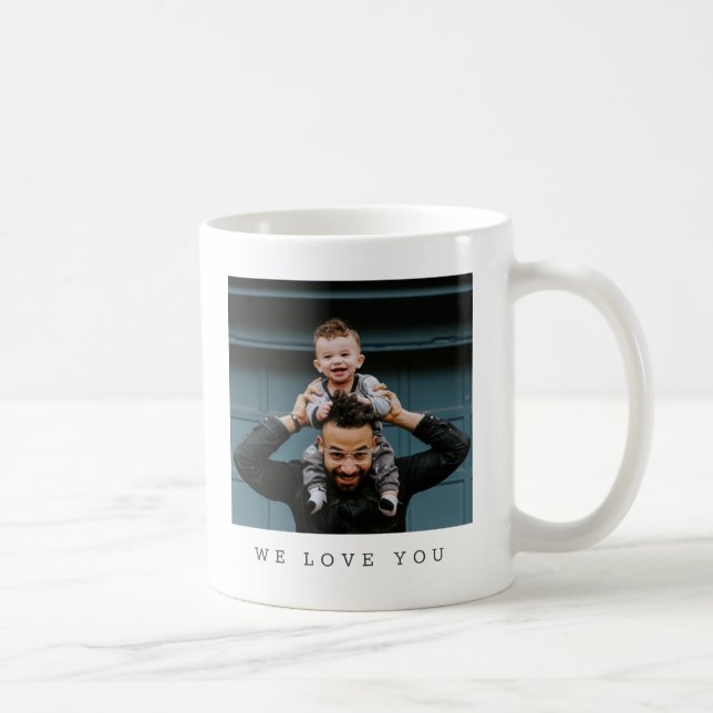Best Dad Ever Two Photo Personalised Keepsake Coffee Mug (Right)