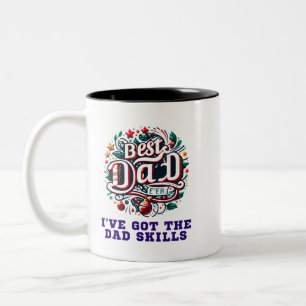 Best dad ever Two-Tone coffee mug