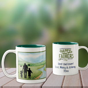 Best dad ever! Two-Tone Coffee Mug