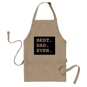 Best Dad Ever Typography BBQ Apron