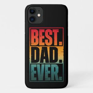 BEST DAD EVER TYPOGRAPHY   iPhone 11 CASE