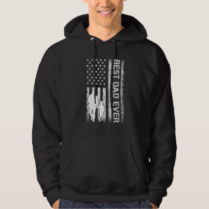 Best Dad Ever Us American Flag For Father's Day Hoodie