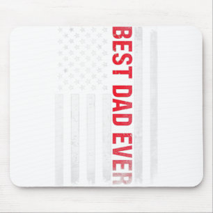 Best Dad Ever USA Flag American 1st Time Daddy Mouse Mat