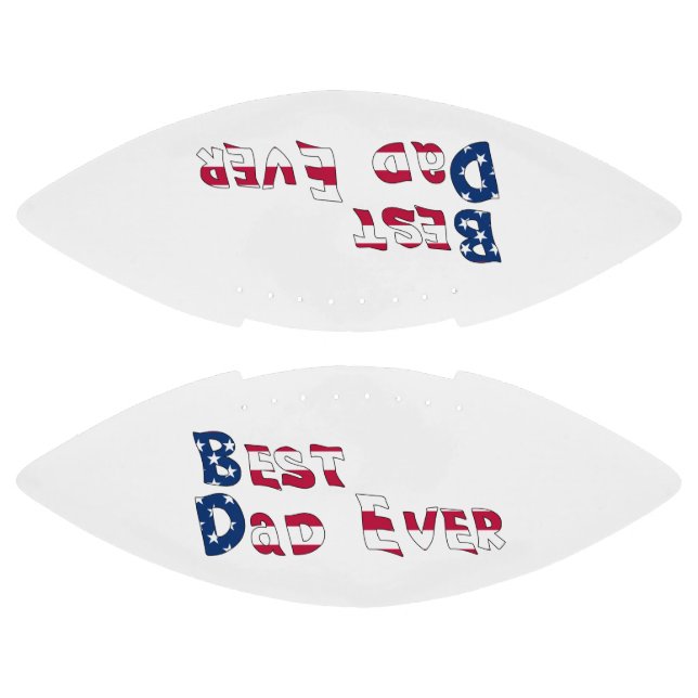 Best Dad Ever USA Flag American Football (Panels)