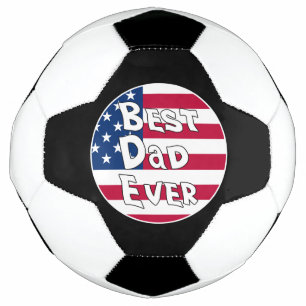 Best Dad Ever USA Flag Football