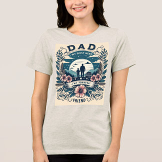 Best Dad Ever: Vintage-Inspired Father's Day Tri-Blend Shirt