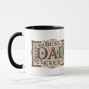 Best Dad Ever Vintage Mediaeval Fantasy Fairytale Mug