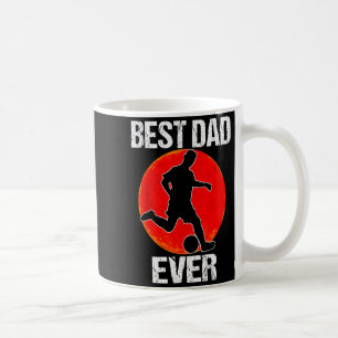 Best Dad Ever Vintage Soccer Dad Papa Father 2021  Coffee Mug