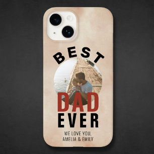 Best Dad Ever Watercolor Father`s Day Photo   Case-Mate iPhone 14 Case