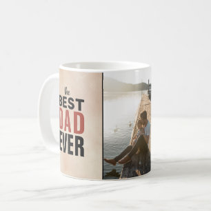 Best Dad Ever Watercolor Father`s Day Photo Coffee Mug
