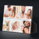 Best Dad Ever! We love you Custom Photo gift Plaque<br><div class="desc">Give a special Gift with the "Best Dad ever! we love you Photo Collage Easel Plaque". This charming photo Plaque features a collage of your favourite pictures, making it a unique and heartfelt keepsake. Perfect for displaying cherished memories, this personalised gift will be a constant reminder of love and joy....</div>