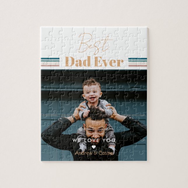 Best dad ever We love you Jigsaw Puzzle (Vertical)