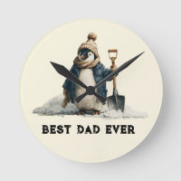 Best Dad Ever Winter Penguin Design